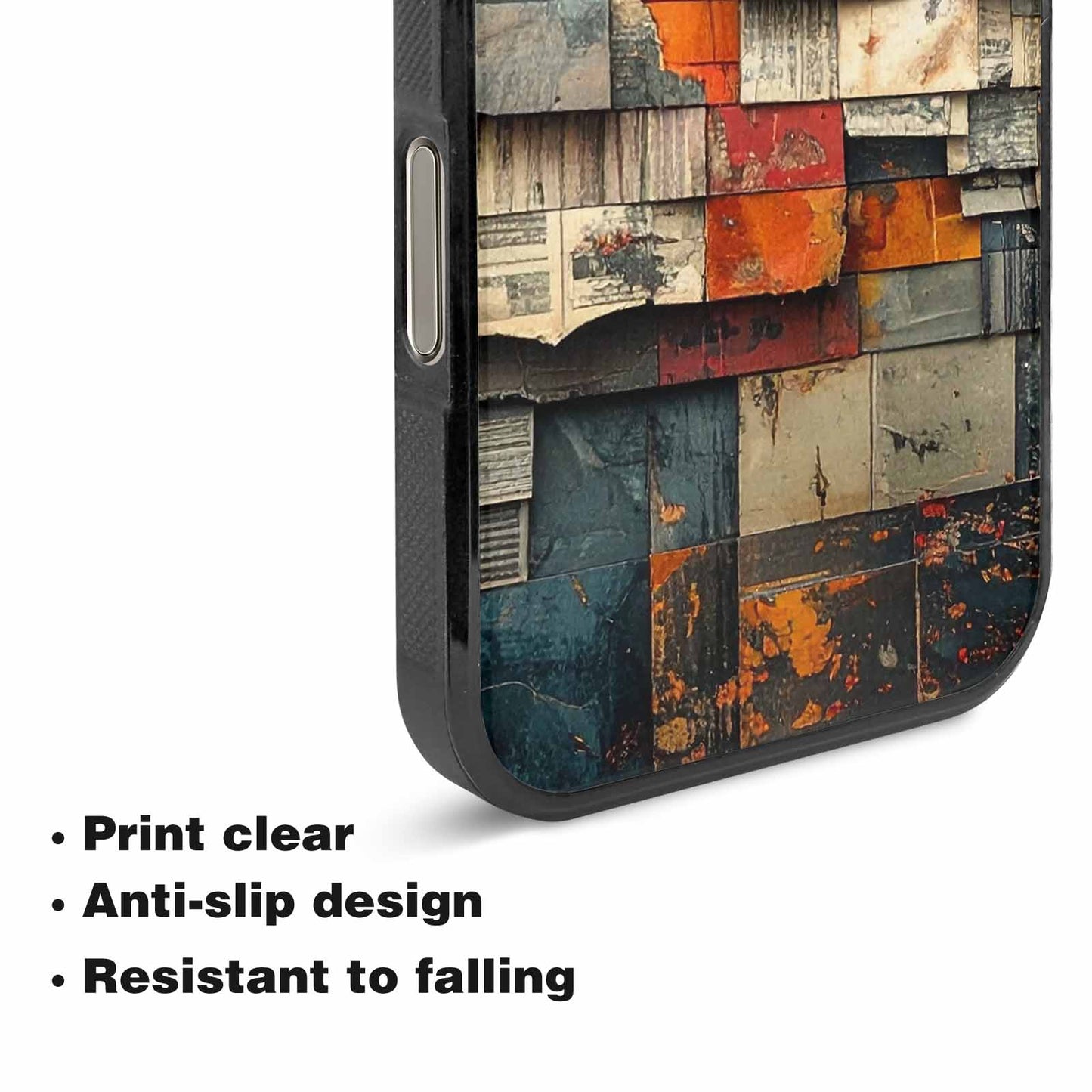 iPhone 16 Pro Max Case — Distressed Grunge Texture Pattern Hundreds Of, Unique Phone Case Design