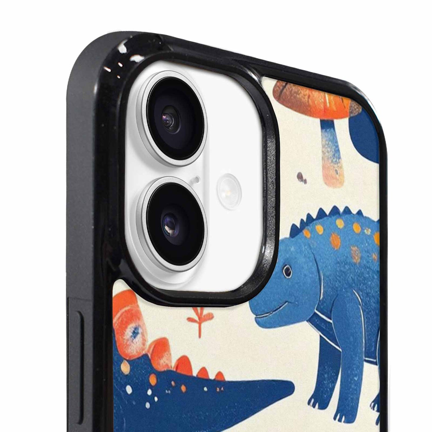 iPhone 17 Case — Vintage Dinosaurs Mushroom Retro Vintage, Custom Made Phone Cover