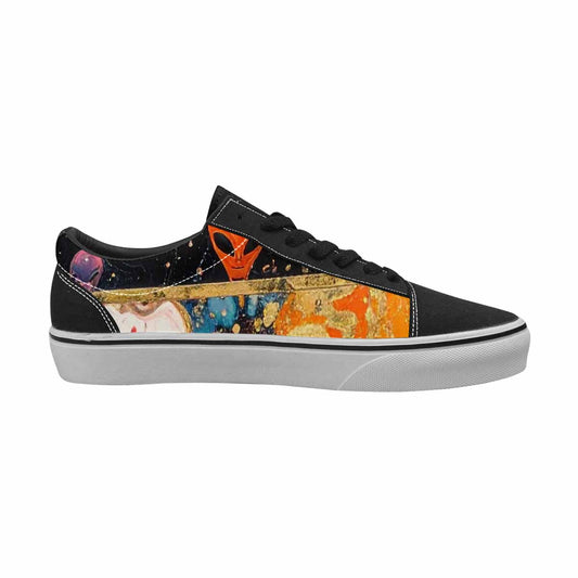 WOMEN'S Aliens - Marble Aliens Lace-Up Canvas Y2K Shoes