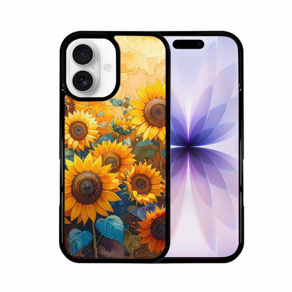 iPhone 17 Case — Full Color Vibrant Sunflower Floral, Custom Printed Phone Case