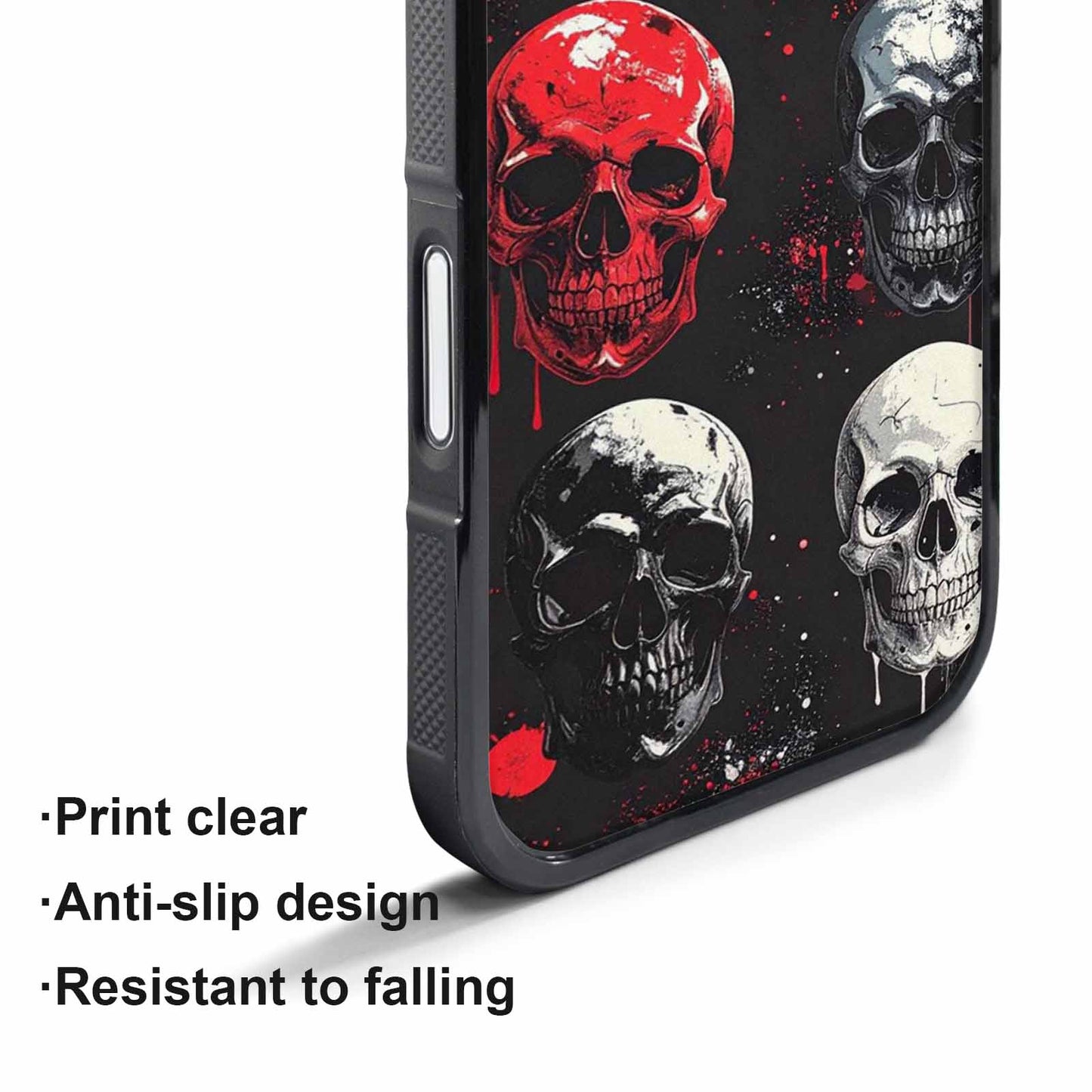 iPhone 17 Pro Case — Skull Dark Art Gothic Print Gothic, Custom Phone Case
