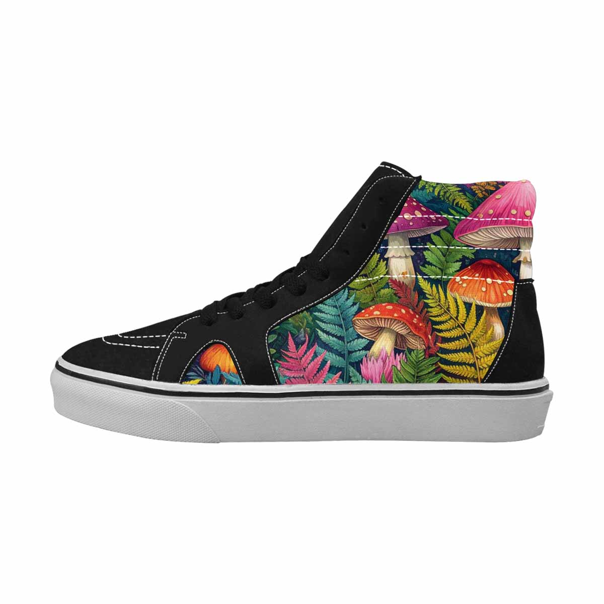 MEN'S Mushrooms  Botanical Mushrooms High Top Canvas Y2K Shoes