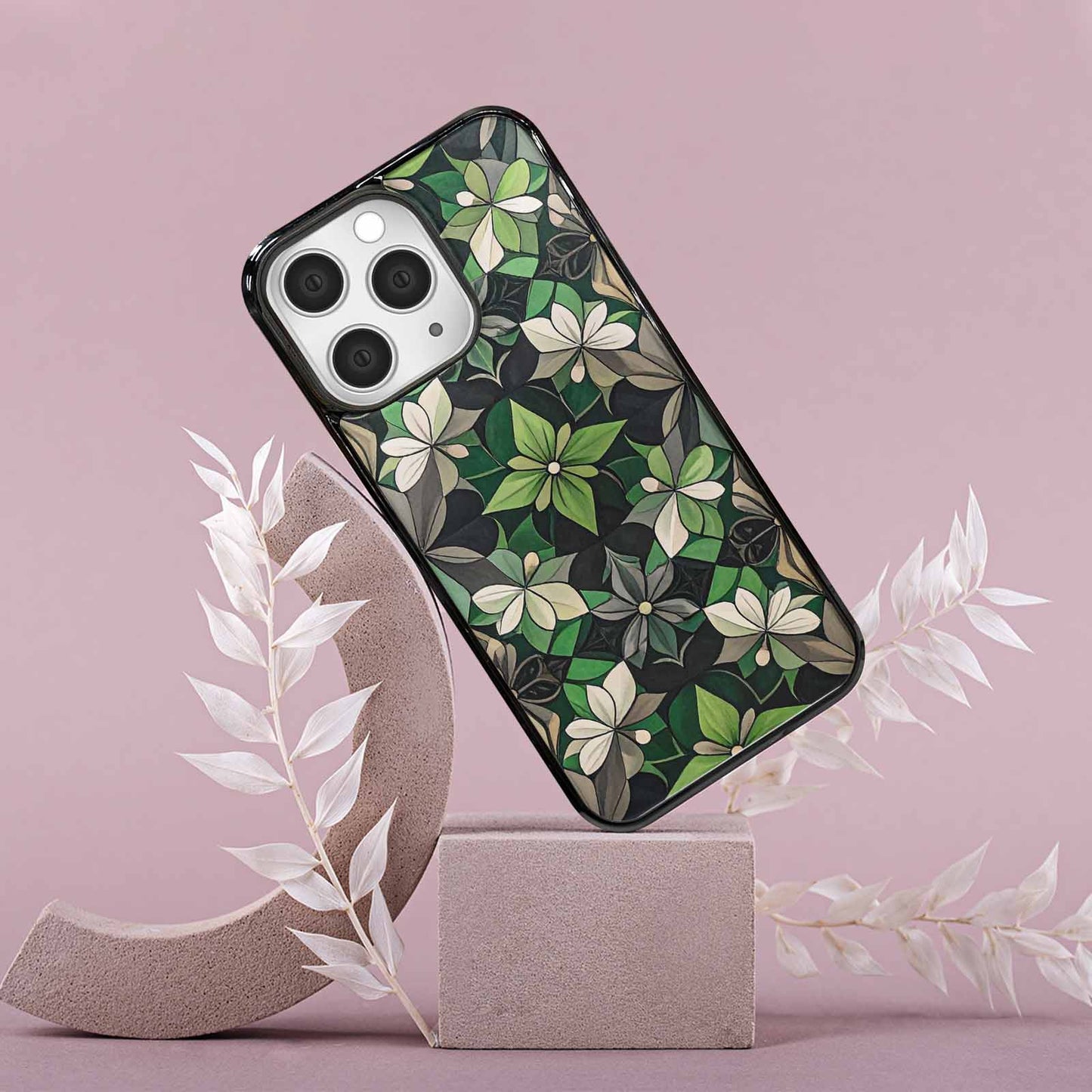 iPhone 15 Pro Max Case — Aromantic Flag Color Theme Small Rainbow, Unique Phone Case Design