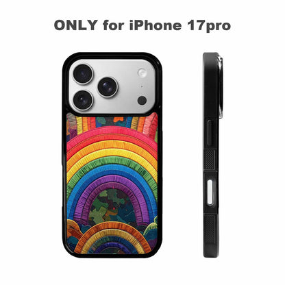 iPhone 17 Pro Case — Vivid Camo Rainbow Arc Camo, Custom Made Phone Cover