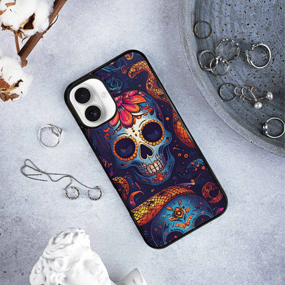 iPhone 16 Plus Case — Snake Skulls Print Custom, Custom Print Case Cover