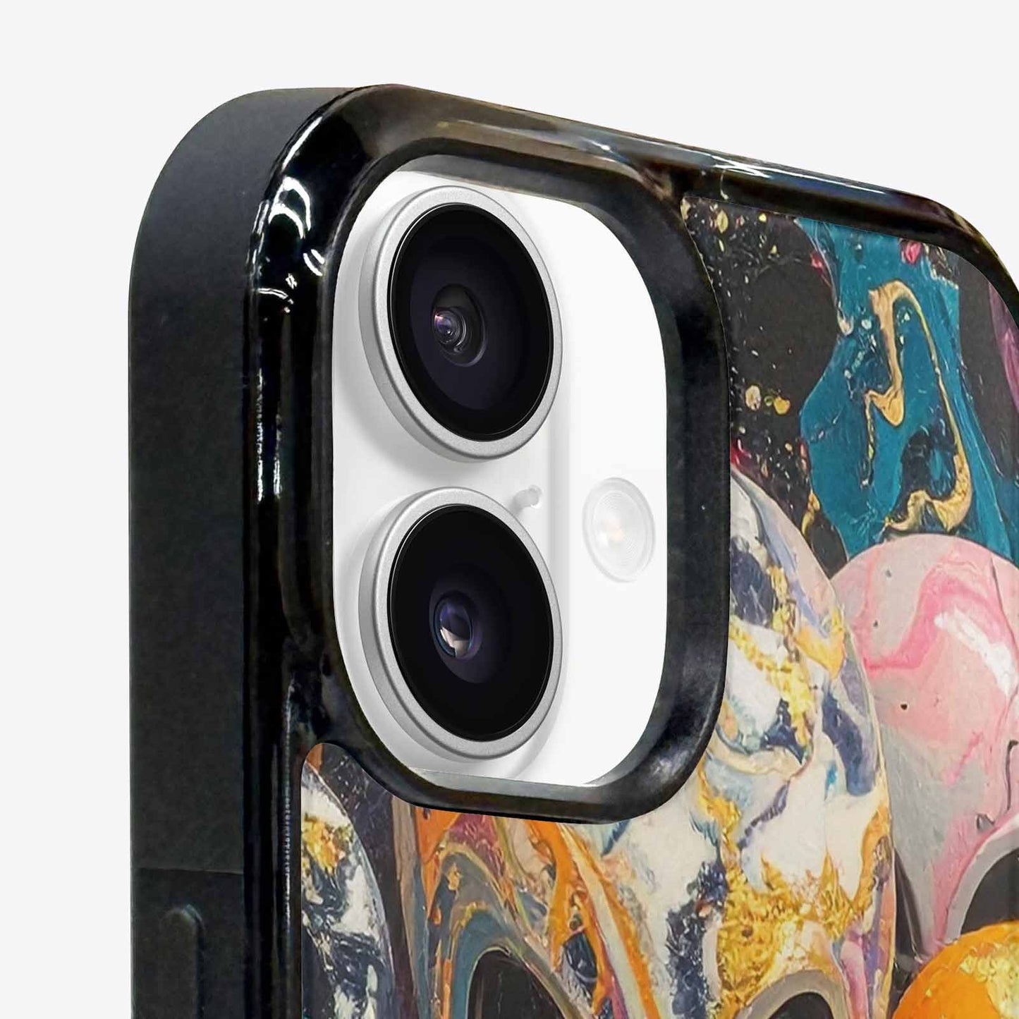 iPhone 16 Case — Aliens Marblealiens Pattern Dng Personalized Phone, Custom Designed Case Cover