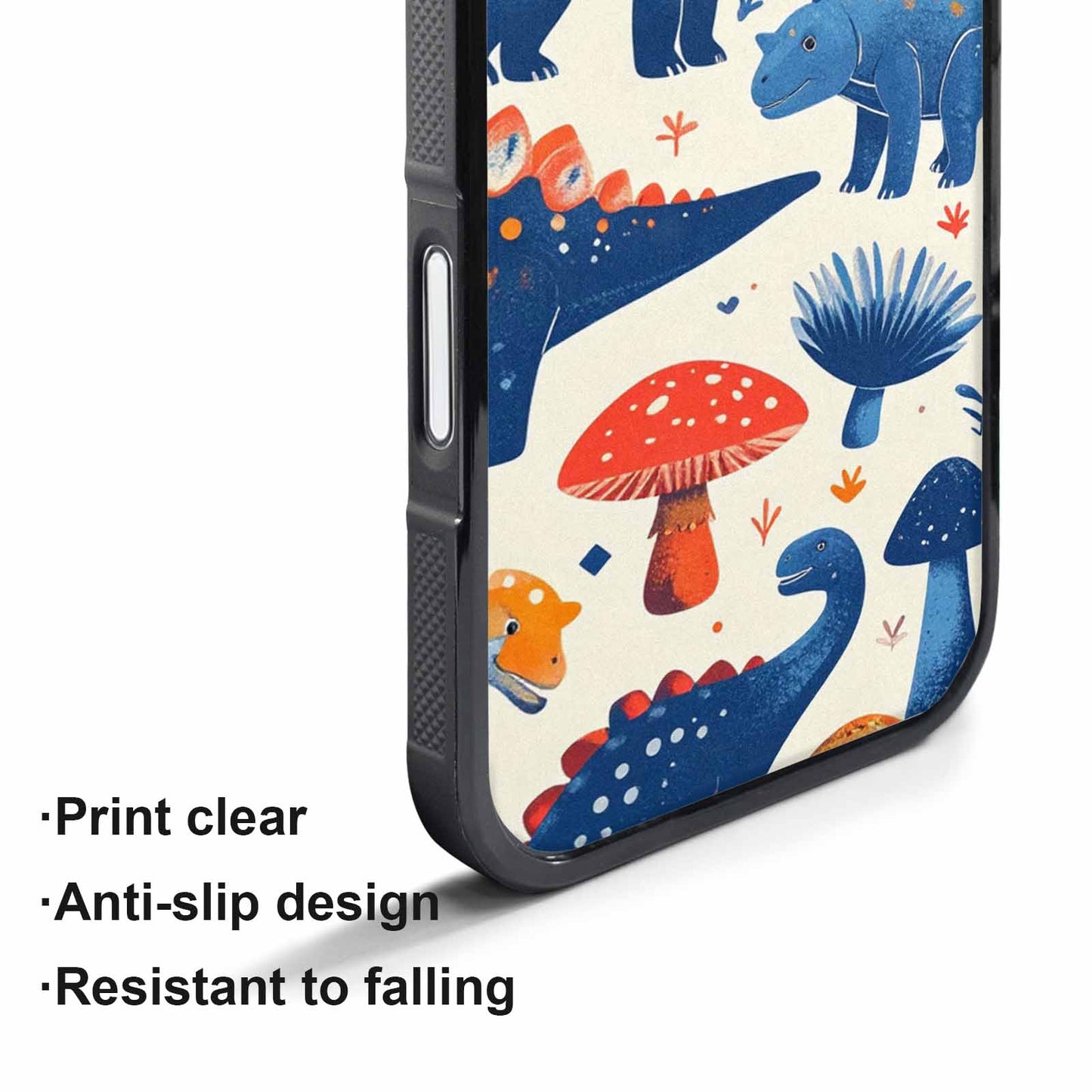 iPhone 17 Air Case — Vintage Dinosaurs Mushroom Retro Vintage, Custom Designed Case Cover