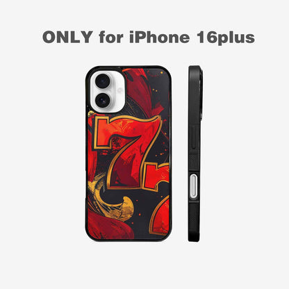 iPhone 16 Plus Case — Dice And Casino Pattern Seamless Repeat, Original Design Phone Case