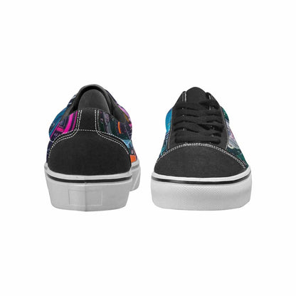 WOMEN'S Circuit Board Cyberpunk Canvas Lace-Up Grunge Sneakers