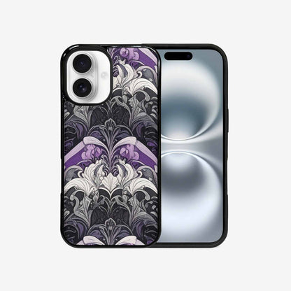 iPhone 16 Case — Asexual Flag Color Theme Small Rainbow, Unique Phone Case Design