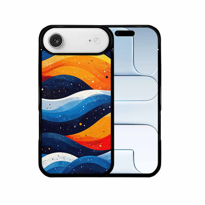 iPhone 17 Air Case — Glossy Winter Wave Seamless Cartoon Cute, Custom Designed Case Cover