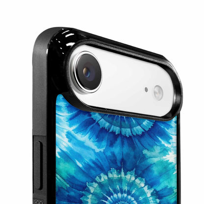 iPhone 17 Air Case — Tie Dye Ocean Blues Blended Tie, Custom Made Phone Cover