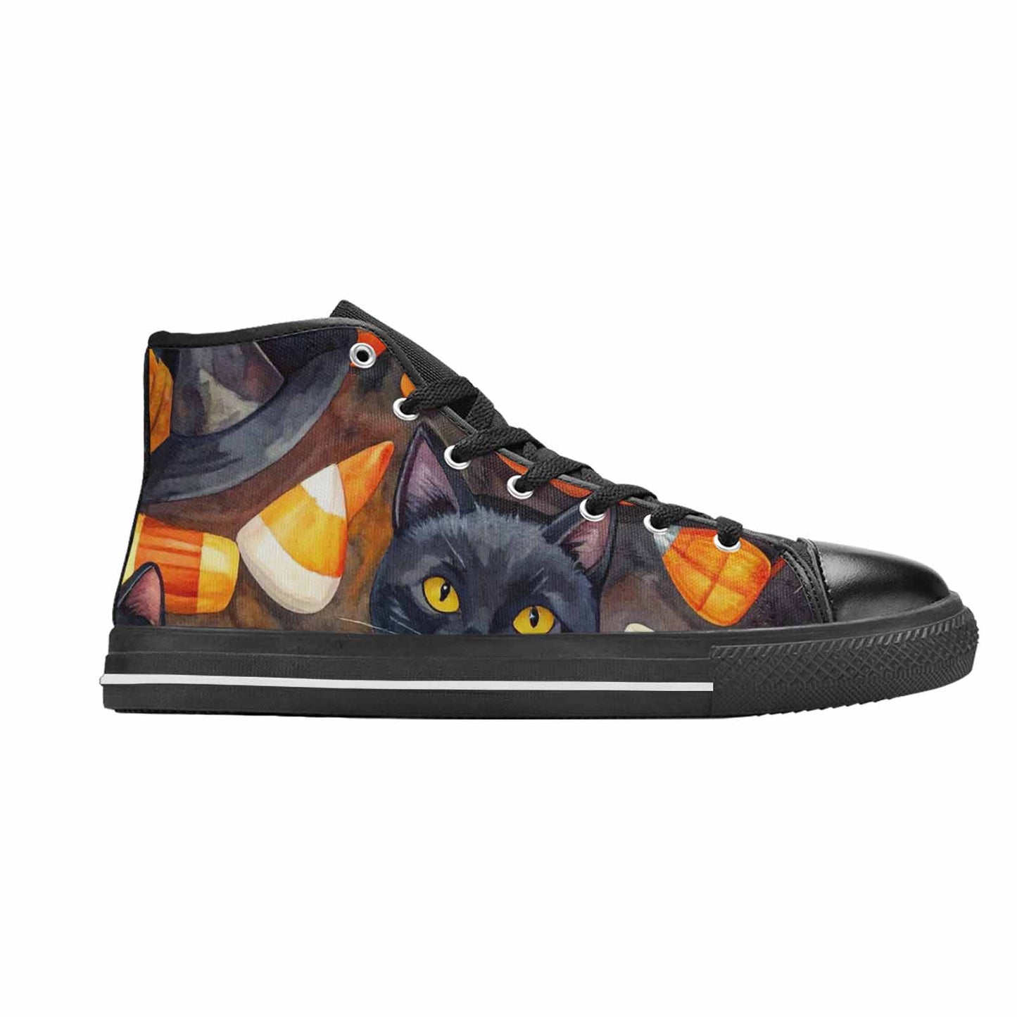 WOMEN'S Halloween High Top Canvas Cottagecore Custom Sneakers