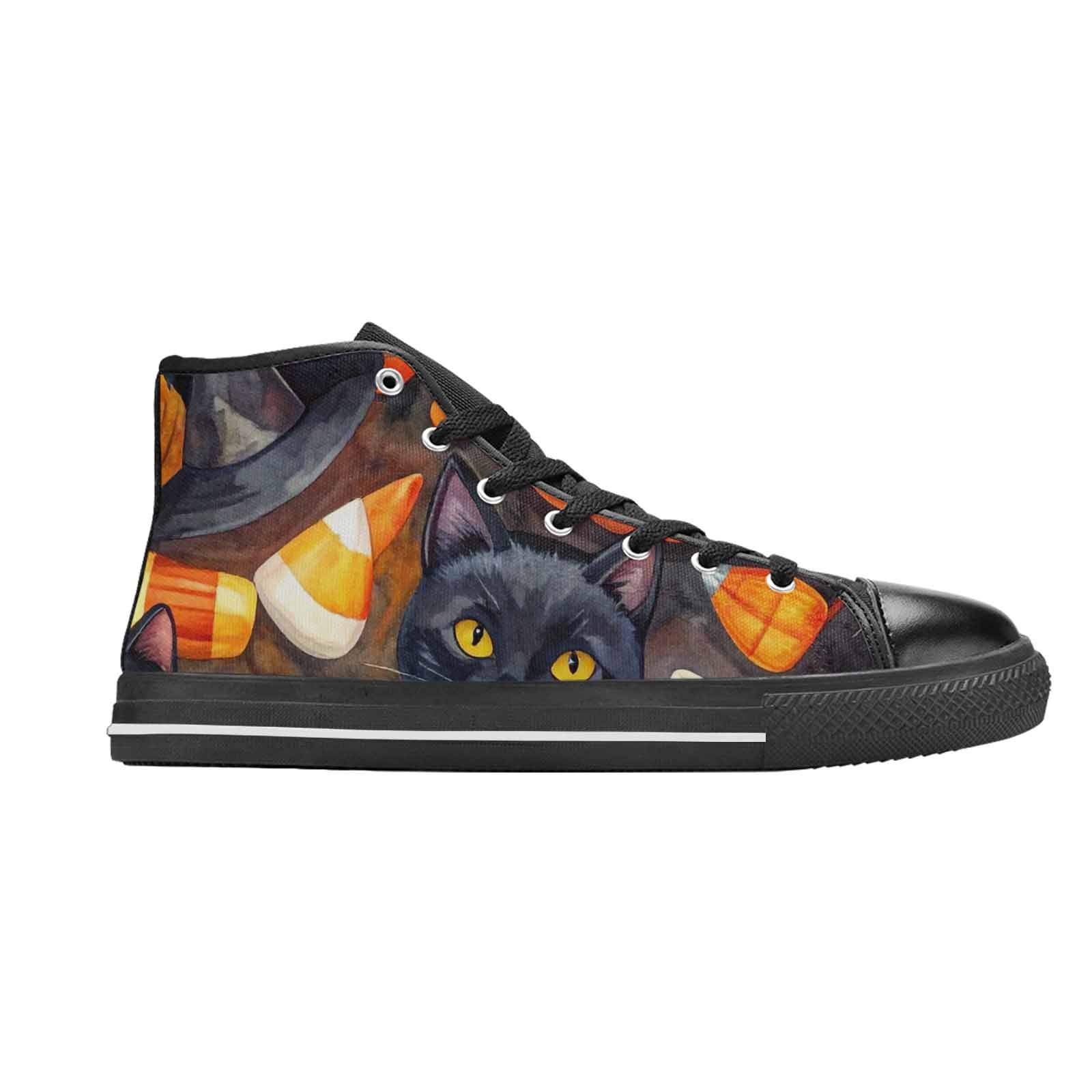 WOMEN'S Halloween High Top Canvas Cottagecore Custom Sneakers
