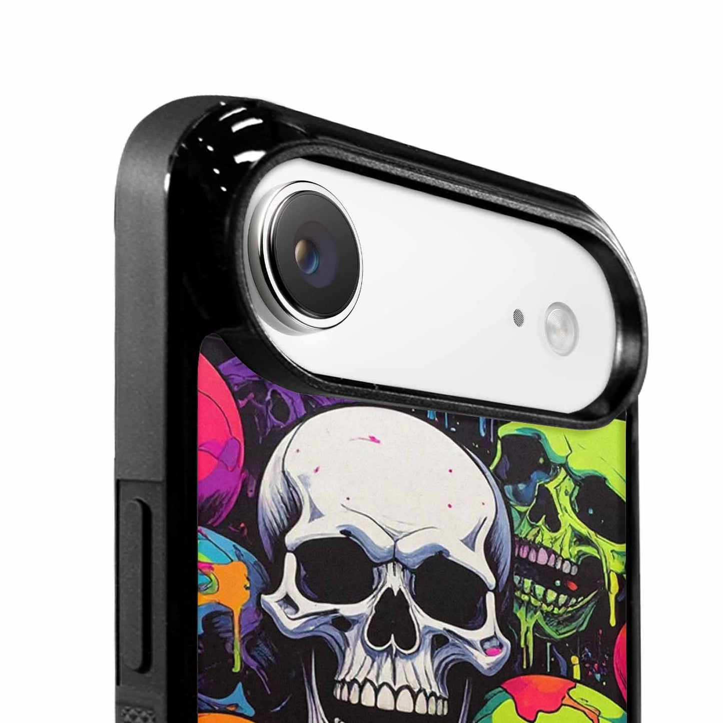iPhone 17 Air Case — Vibrant Camo Of Skeletons Neon Camo, Unique Phone Case Design