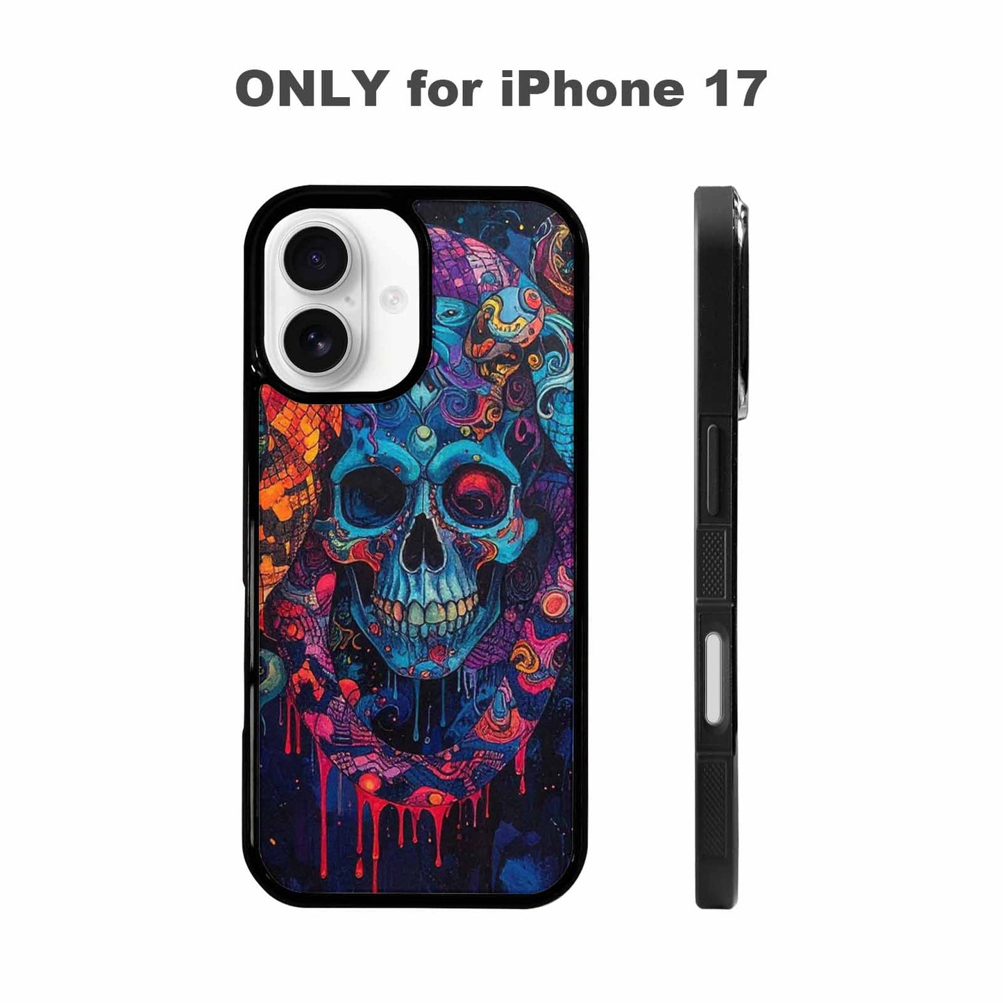 iPhone 17 Case — Snakes And Skulls Collage Custom Gothic, Customized Protective Case