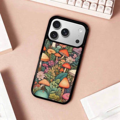 iPhone 17 Pro Case — Mushrooms Botanicalmushrooms P Qwd Floral, Custom Made Phone Cover