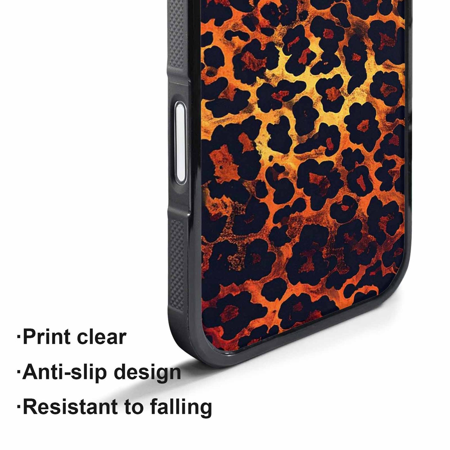 iPhone 17 Pro Case — Leopard Print Dark Seamless Pattern Animal, Customized Protective Case