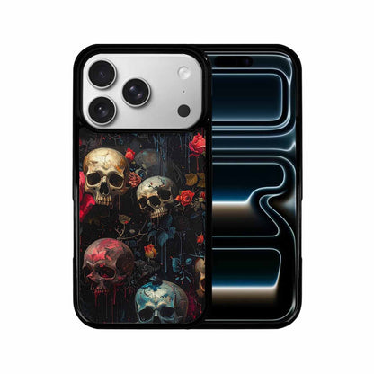 iPhone 17 Pro Case — Skulls And Rosesmelting Skulls A Gothic, Custom Phone Case