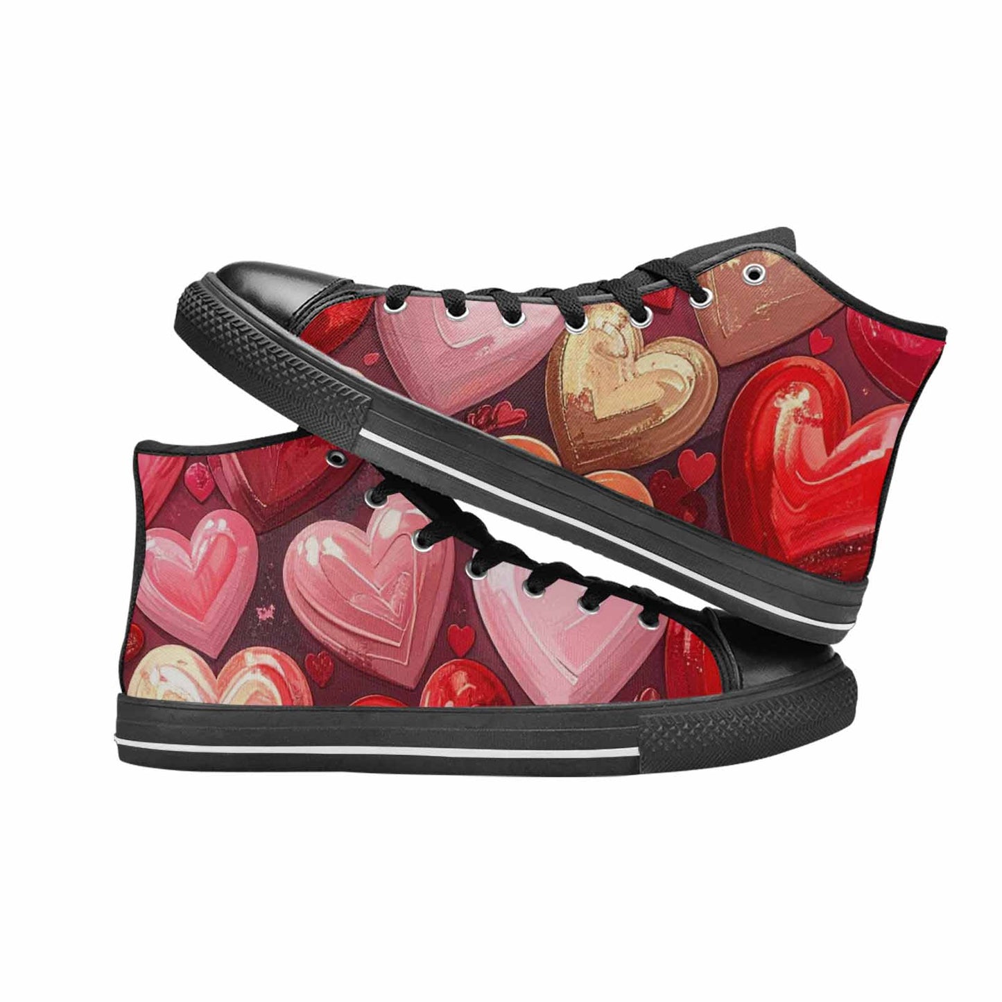 WOMEN'S No Words Or High Top Canvas Vivid Custom Shoes