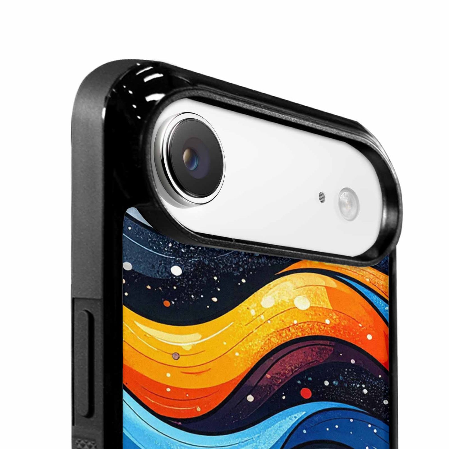 iPhone 17 Air Case — Glossy Winter Wave Seamless Cartoon Cute, Custom Printed Phone Case