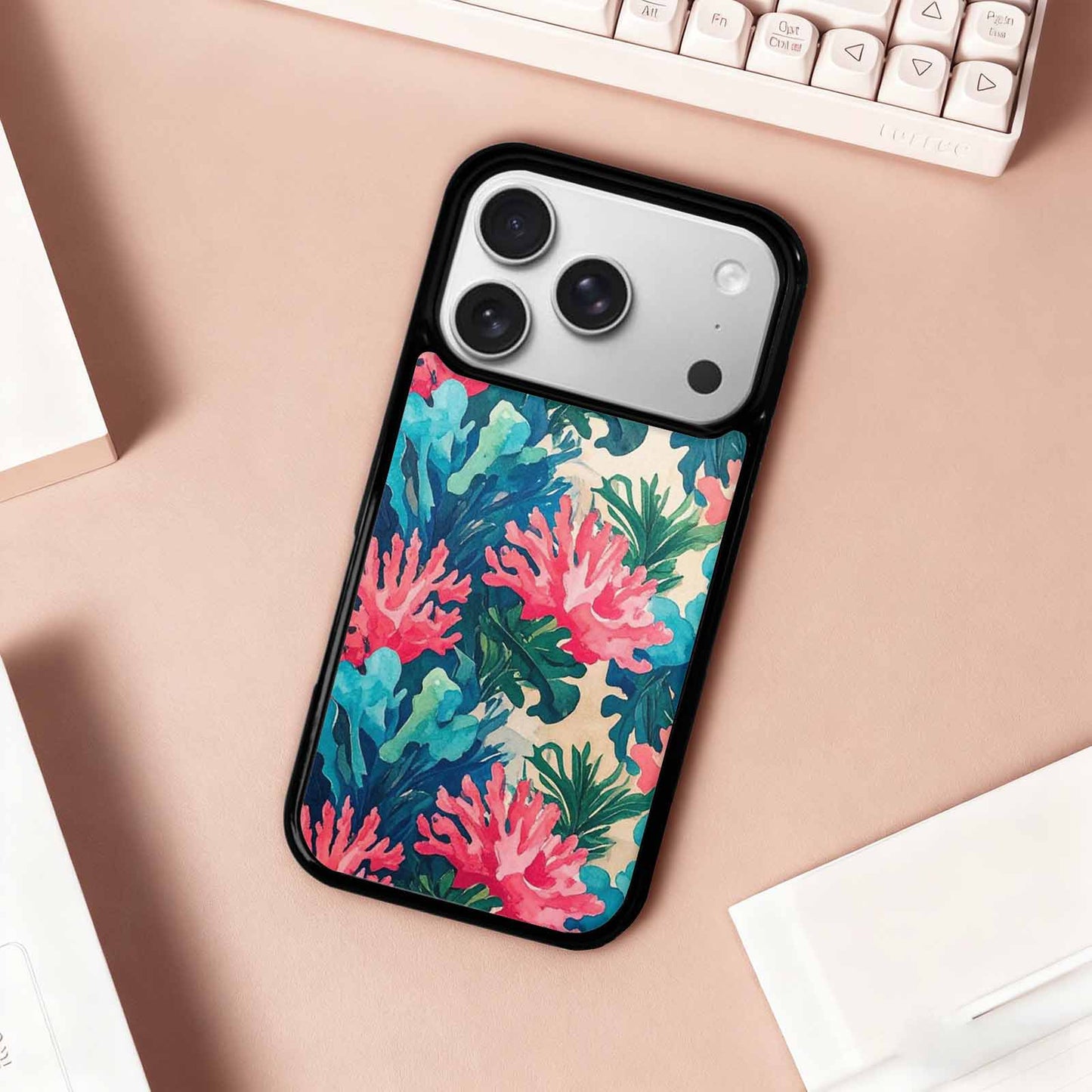 iPhone 17 Pro Case — Seamless Tileable Pattern Of Overlapping Camo, Custom Art Phone Cover