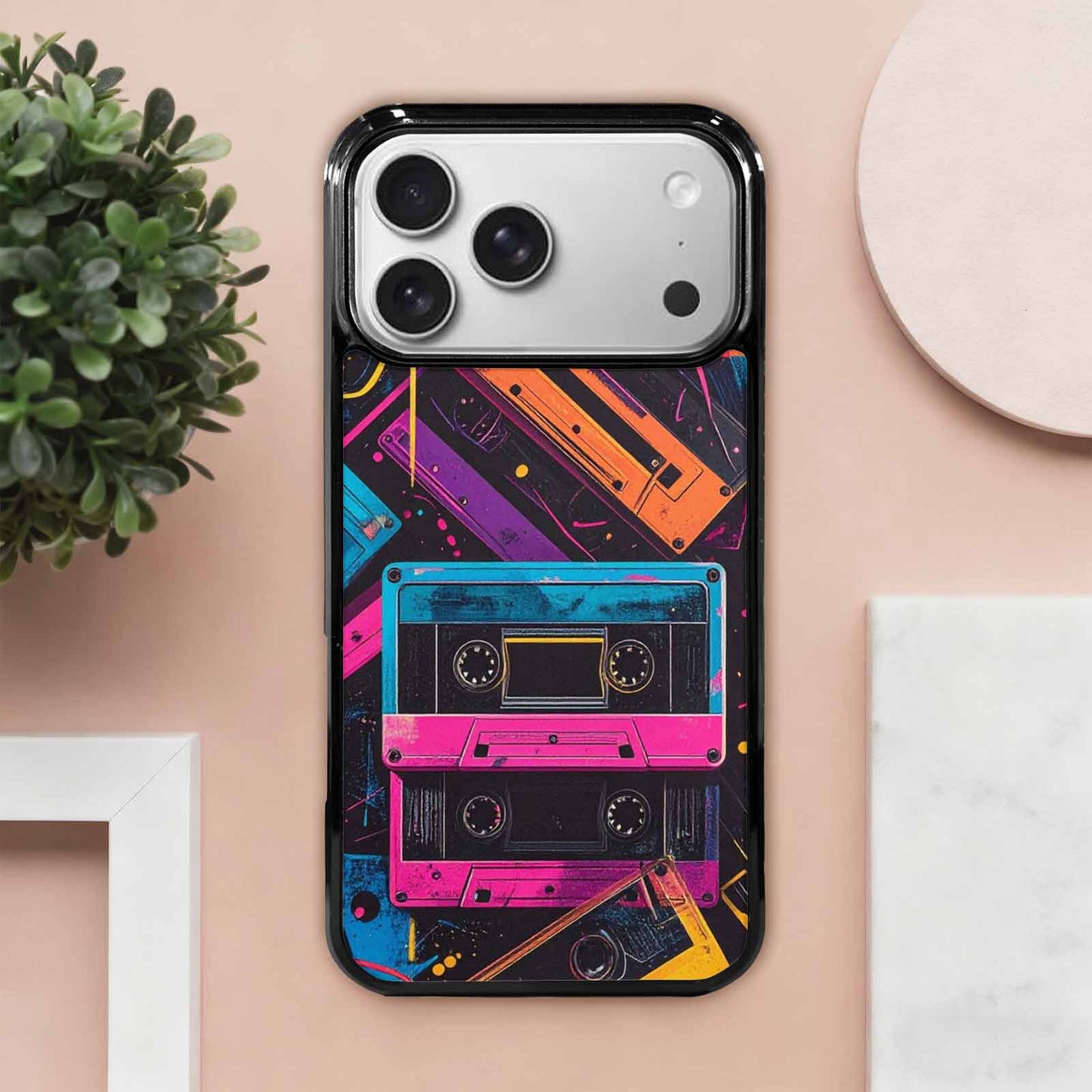 iPhone 17 Pro Max Case — Seamless Tileable Pattern Of Retro Vintage, Unique Phone Case Design