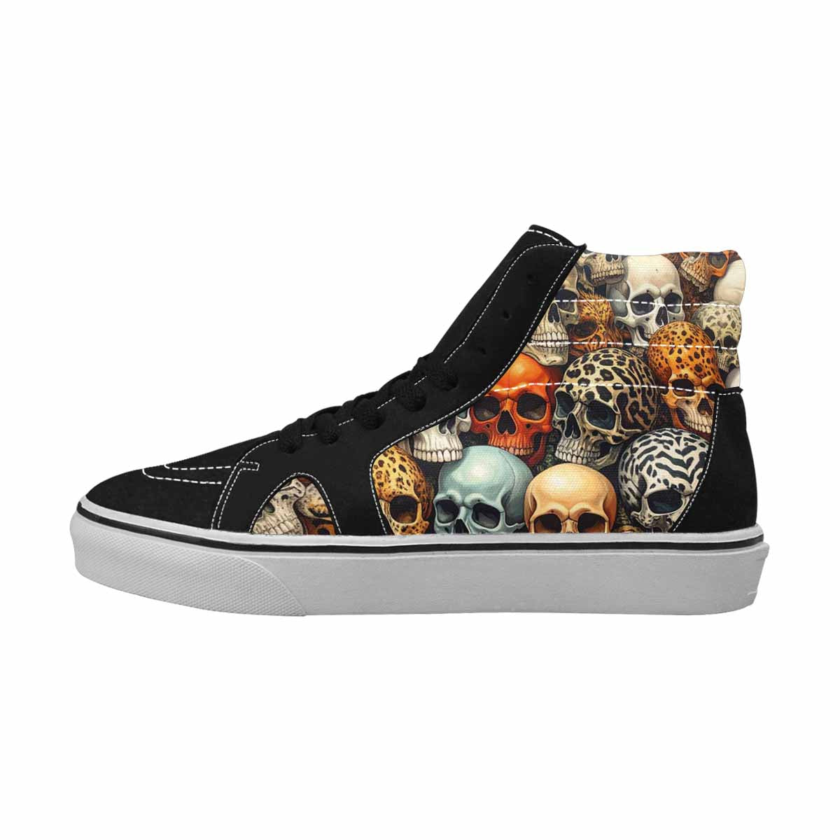 MEN'S Skulls High Top Canvas Grunge Shoes
