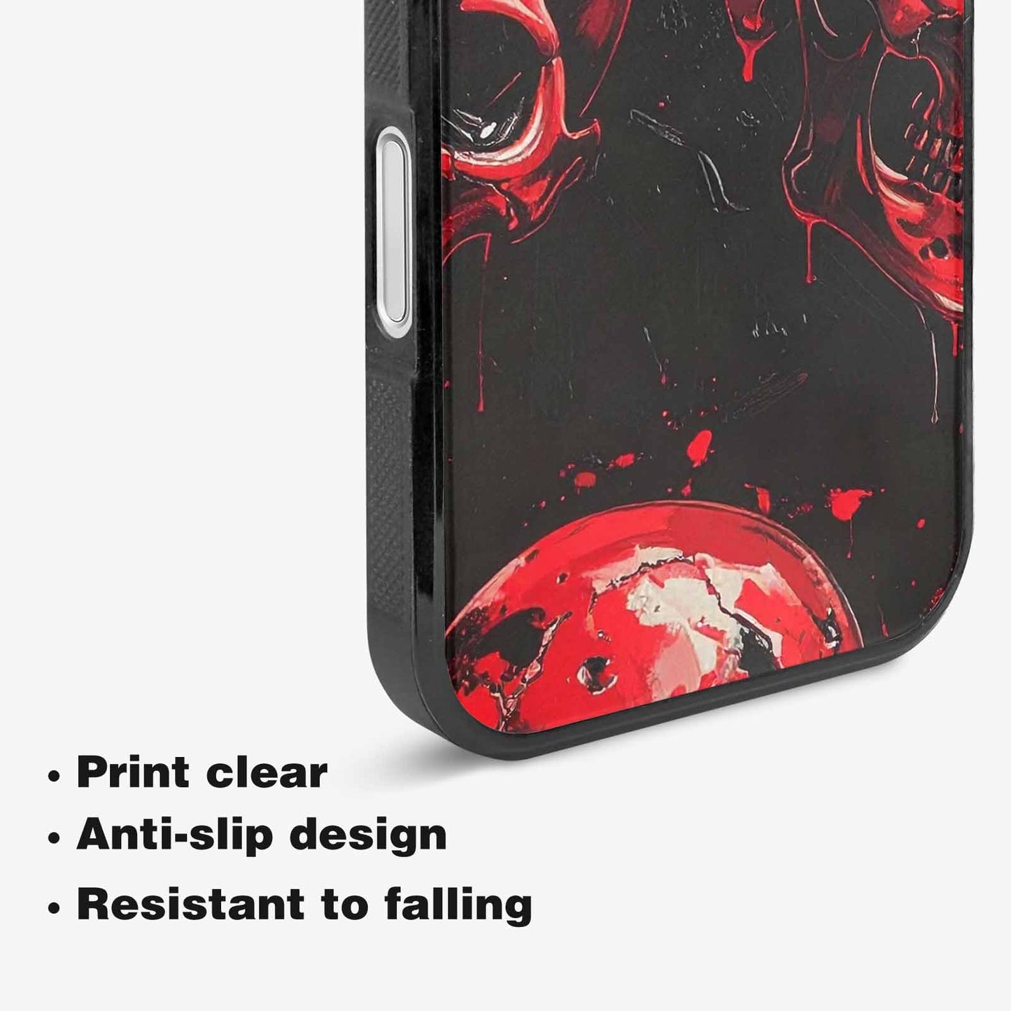 iPhone 16 Plus Case — 1000\'s Of Skulls Overlapping Eachother Everywhere, Custom Phone Case