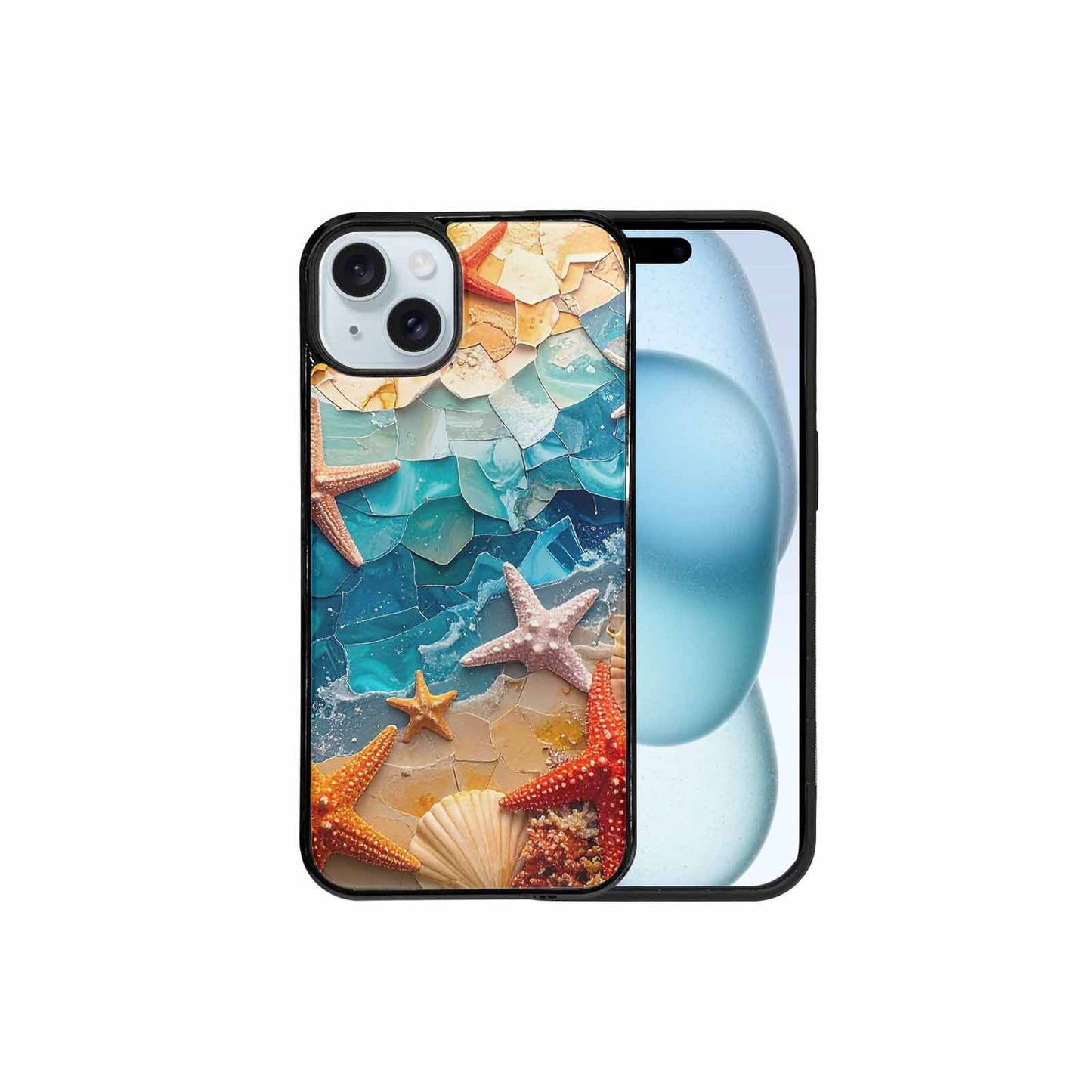 iPhone 15 Plus Case — Starfish Cluster Starfish Cluster Pattern Hundreds, Custom Phone Case