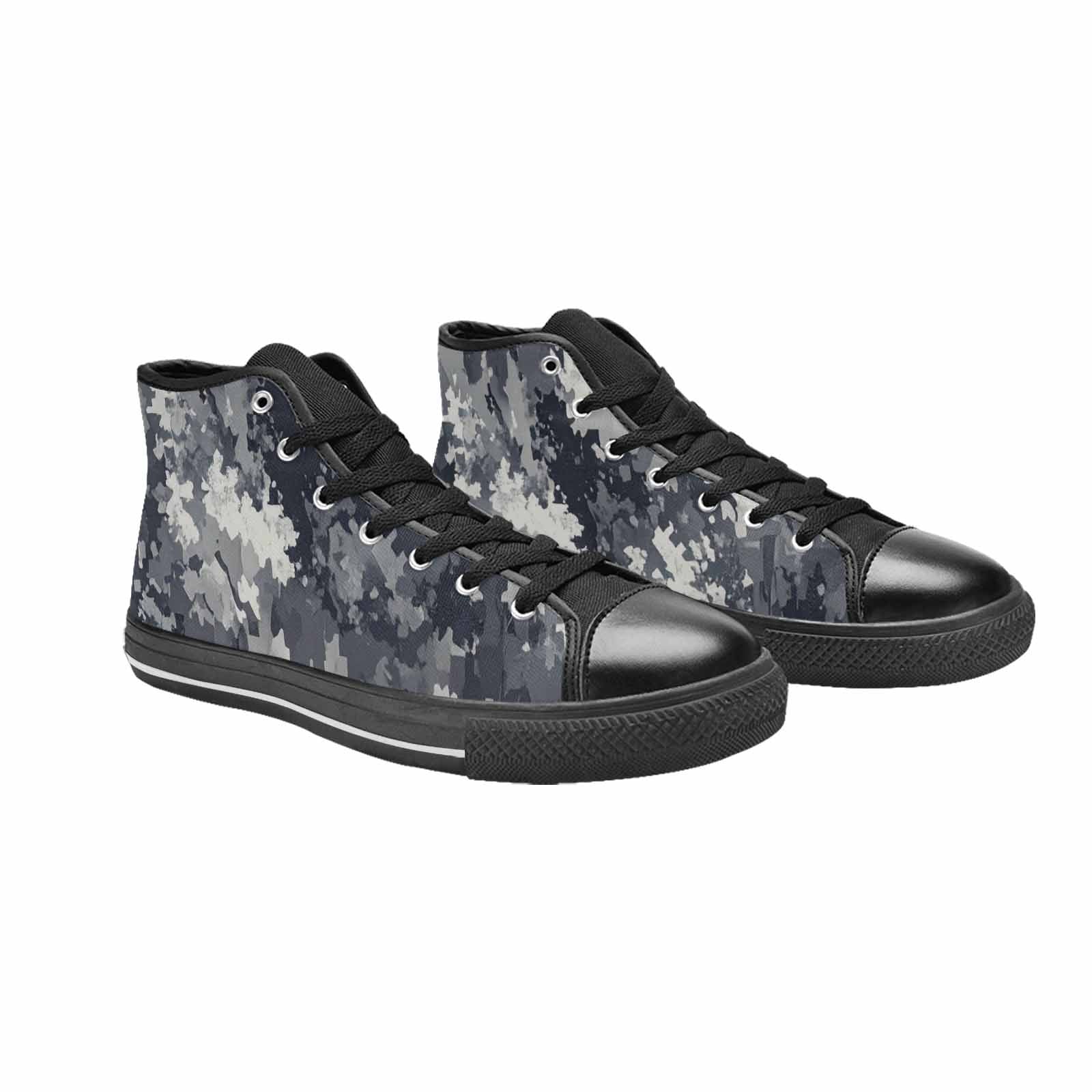 WOMEN'S Military Camouflage Blotch High Top Canvas Y2K Custom Sneakers