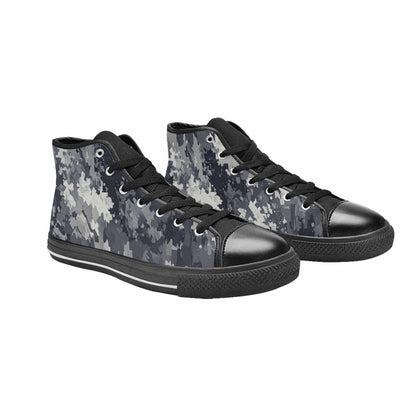 WOMEN'S Military Camouflage Blotch High Top Canvas Y2K Custom Sneakers