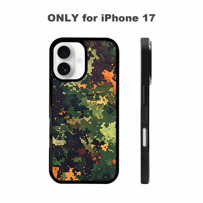 iPhone 17 Case — Small Military Camouflage Blotch Camo, Personalized Phone Case