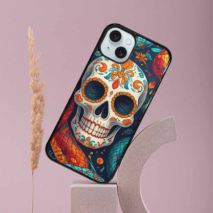 iPhone 15 Plus Case — Snake Skulls Print Alt Custom, Custom Printed Phone Case