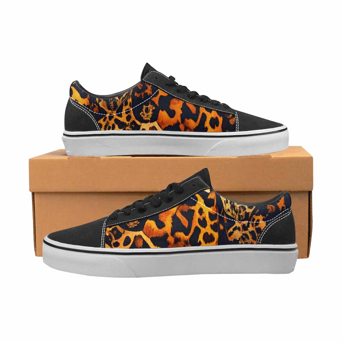 WOMEN'S Animal Print Canvas Lace-Up Y2K Sneakers