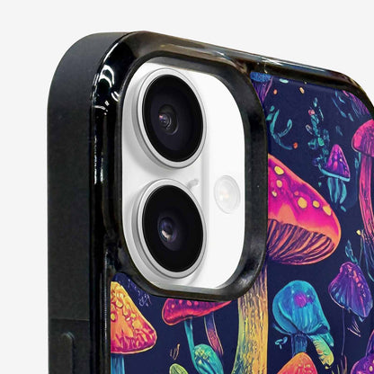 iPhone 16 Case — Psychedelic Mushroom Custom Personalized Phone Cover, Personalized Phone Case