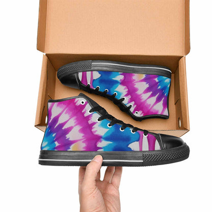 WOMEN'S Tie Dye Drip High Top Canvas Dreamcore Custom Sneakers