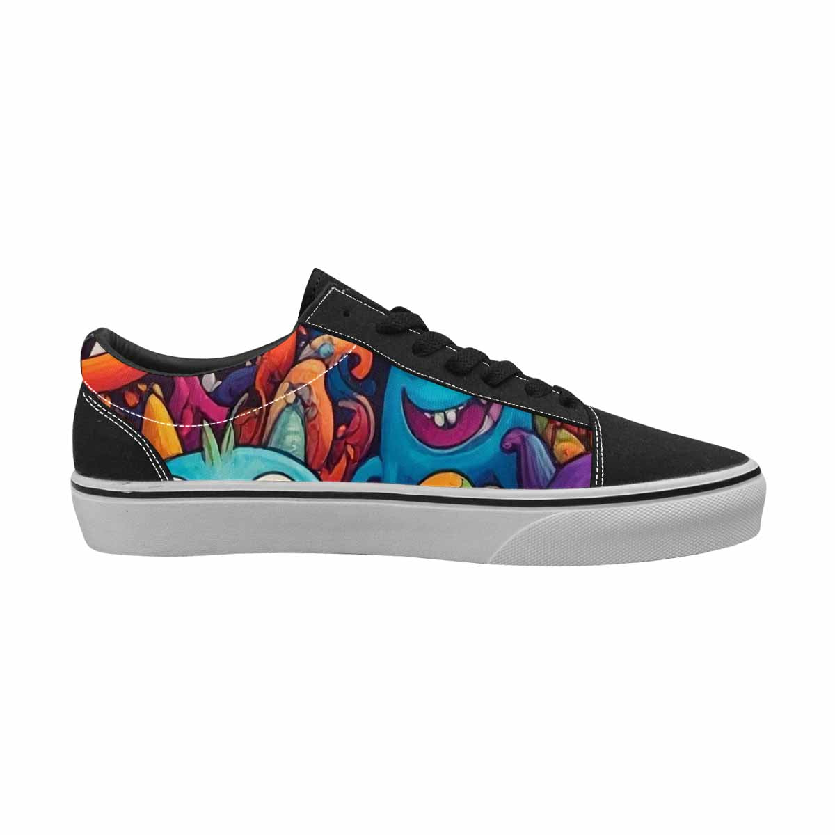 WOMEN'S Monsters (general) Lace-Up Canvas Surreal Custom Shoes