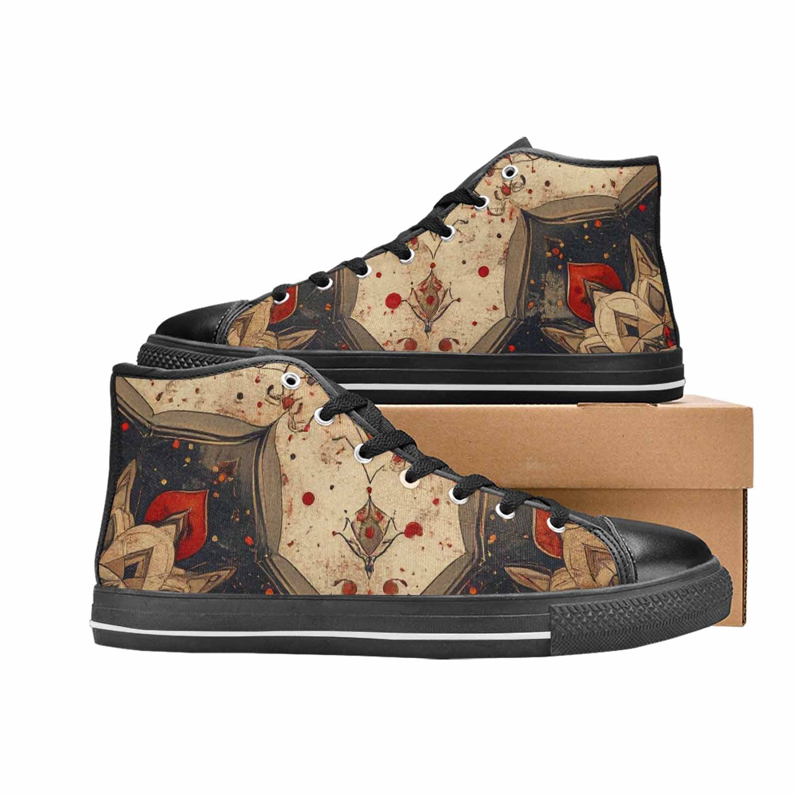 MEN'S Mandala High Top Canvas Vivid Sneakers