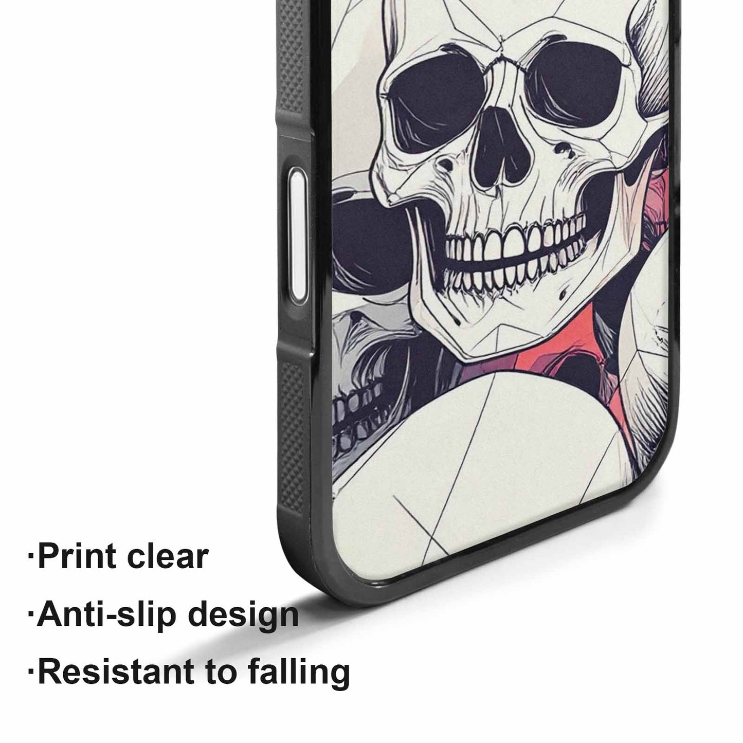 iPhone 17 Case — Skull Dark Art Gothic Print Gothic, Custom Printed Phone Case