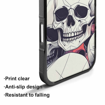 iPhone 17 Case — Skull Dark Art Gothic Print Gothic, Custom Printed Phone Case