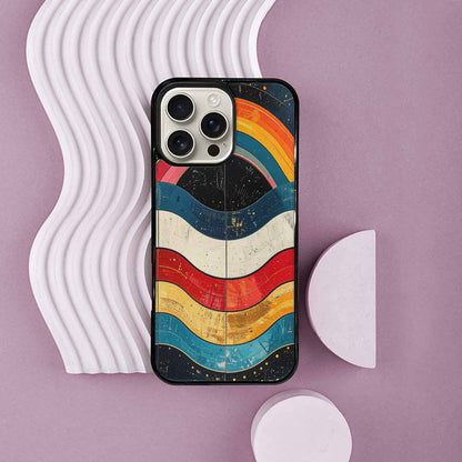 iPhone 16 Pro Max Case — Retro Wave Scallop Stripe Small Lma, Personalized Phone Case