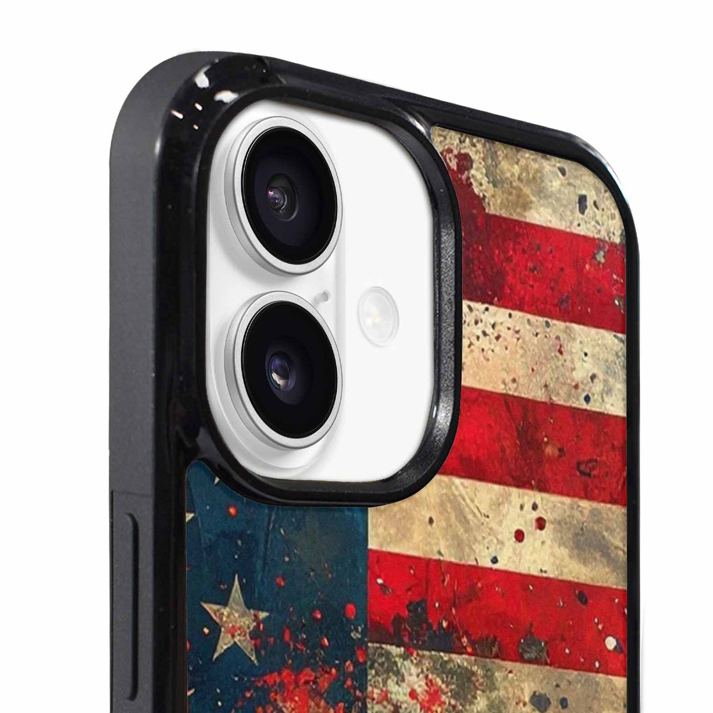 iPhone 17 Case — Small American Flag Stars Galaxy Space, Custom Phone Case