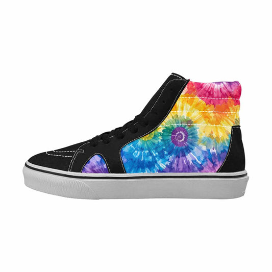 MEN'S Tie Dye Swirl High Top Canvas Neon Fantasy Sneakers