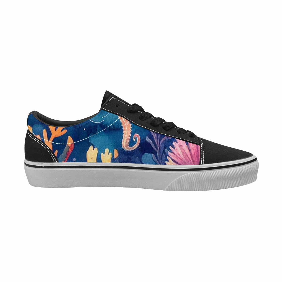 MEN'S Fish Scale Coral Canvas Lace-Up Y2K Shoes