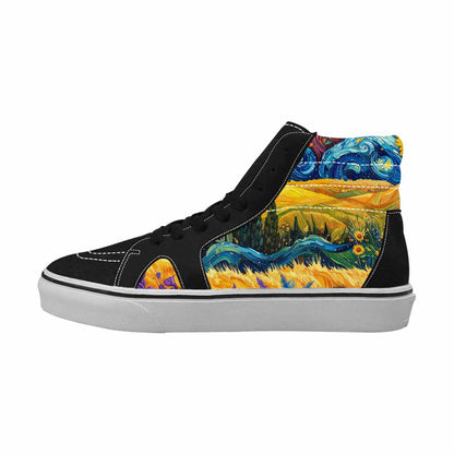 WOMEN'S Blend All Versions High Top Canvas Dark Academia Custom Sneakers