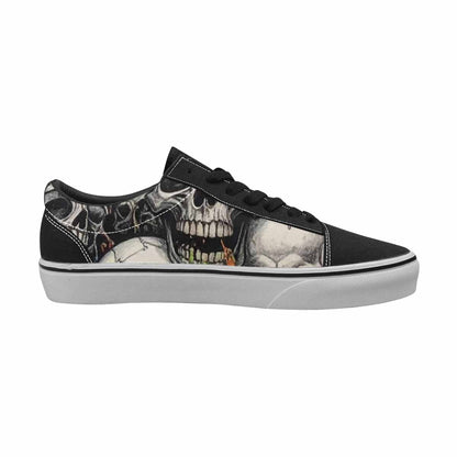 WOMEN'S Rainbow From Skull S Lace-Up Canvas Vibrant Chaos Sneakers