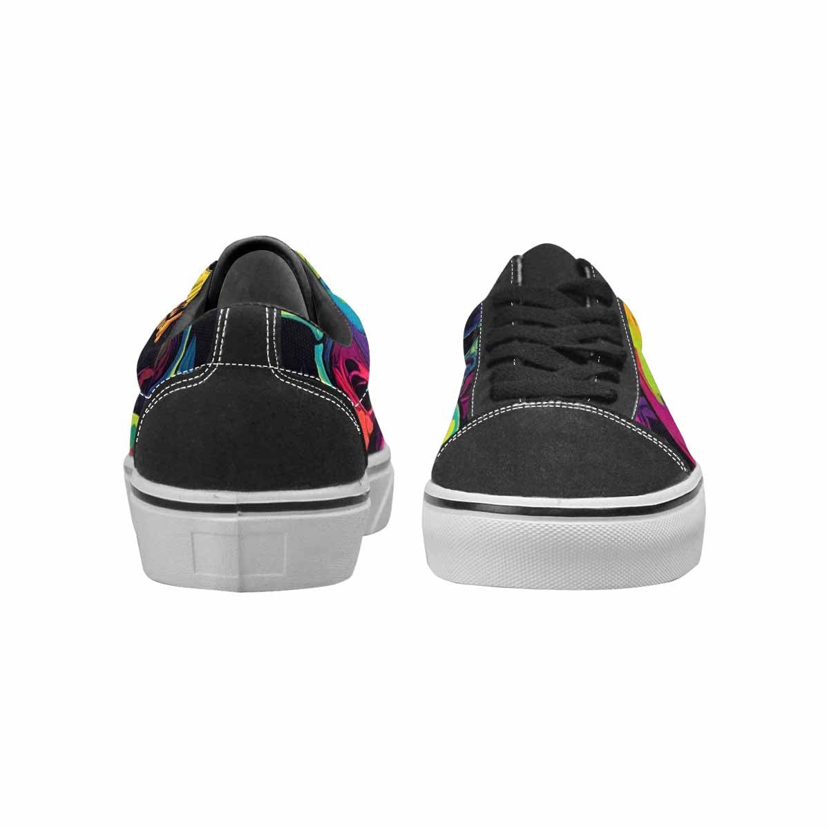 WOMEN'S 1000s Skulls Neon Camo Lace-Up Canvas Dreamlike Shoes