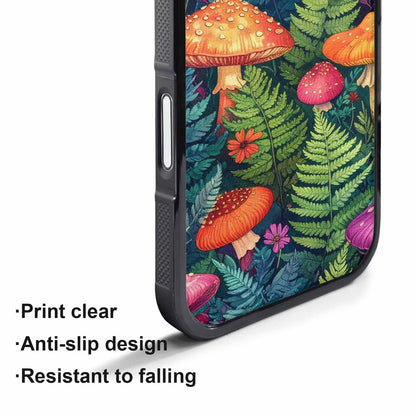 iPhone 17 Pro Max Case — Mushrooms Botanicalmushrooms P Vyl Floral, Custom Printed Phone Case