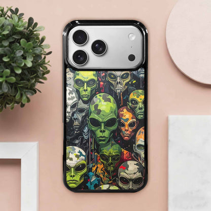 iPhone 17 Pro Max Case — Aliens Camo Aliens Alien Scifi, Custom Art Phone Cover